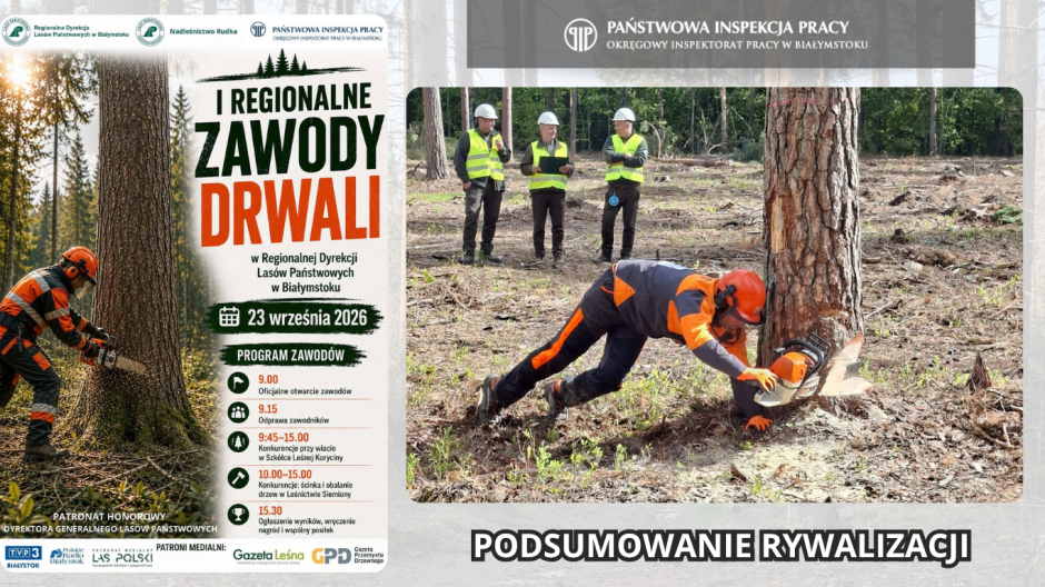 I Regionalne Zawody Drwali w Regionalnej Dyrekcji Lasów Państwowych w Białymstoku – 23.09.2026r.