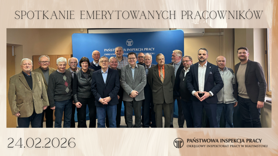 Coroczne spotkanie emerytowanych pracowników Okręgowego Inspektoratu Pracy w Białymstoku